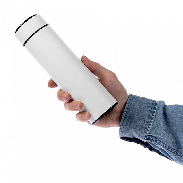 Смарт-бутылка Long Therm, белая с логотипом в Санкт-Петербурге заказать по выгодной цене в кибермаркете AvroraStore