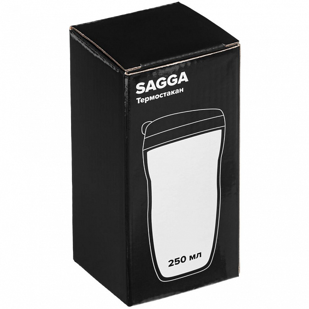 Термостакан Sagga, белый с логотипом в Санкт-Петербурге заказать по выгодной цене в кибермаркете AvroraStore