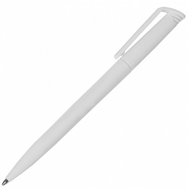 Ручка шариковая Flip, белая с логотипом в Санкт-Петербурге заказать по выгодной цене в кибермаркете AvroraStore