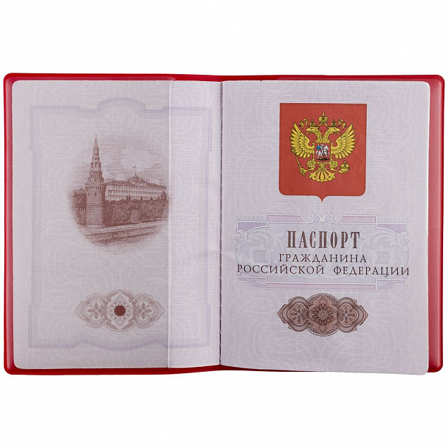 Обложка для паспорта Marvel, красная с логотипом в Санкт-Петербурге заказать по выгодной цене в кибермаркете AvroraStore