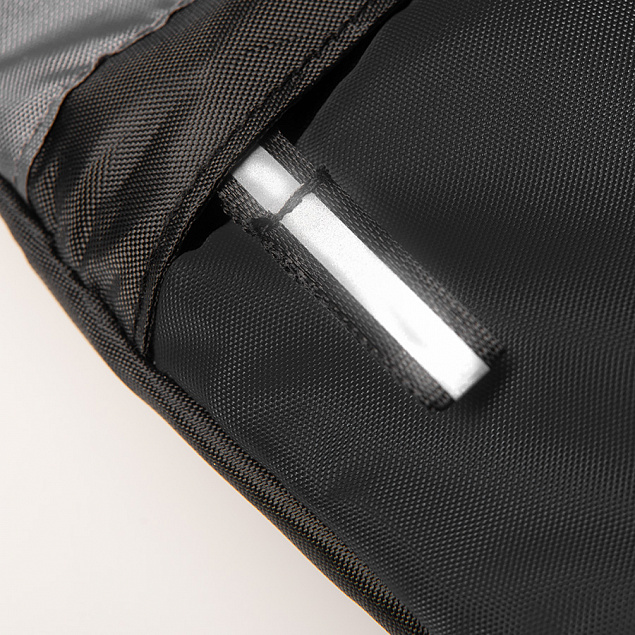 Рюкзак Pick чёрный/серый, 41 x 32 см, 100% полиэстер 210D с логотипом в Санкт-Петербурге заказать по выгодной цене в кибермаркете AvroraStore
