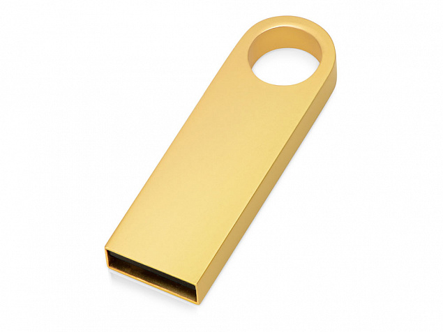 USB 2.0- флешка на 8 Гб с мини чипом, компактный дизайн с круглым отверстием с логотипом в Санкт-Петербурге заказать по выгодной цене в кибермаркете AvroraStore