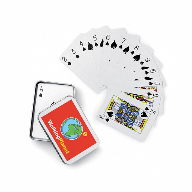 Игральные карты в коробочке с логотипом в Санкт-Петербурге заказать по выгодной цене в кибермаркете AvroraStore