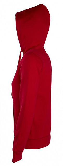 Толстовка женская на молнии с капюшоном Seven Women 290, красная с логотипом в Санкт-Петербурге заказать по выгодной цене в кибермаркете AvroraStore