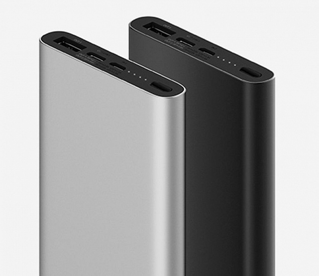Внешний аккумулятор Xiaomi Mi Power Bank 3 10000 мАч, серебристый с логотипом в Санкт-Петербурге заказать по выгодной цене в кибермаркете AvroraStore