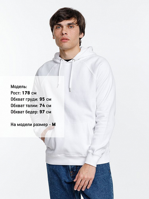 Толстовка унисекс Stellar, белая с логотипом в Санкт-Петербурге заказать по выгодной цене в кибермаркете AvroraStore