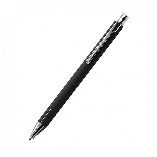 Ручка металлическая Elegant Soft - Черный AA с логотипом в Санкт-Петербурге заказать по выгодной цене в кибермаркете AvroraStore