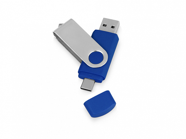 USB/USB Type-C флешка на 16 Гб «Квебек C» с логотипом в Санкт-Петербурге заказать по выгодной цене в кибермаркете AvroraStore