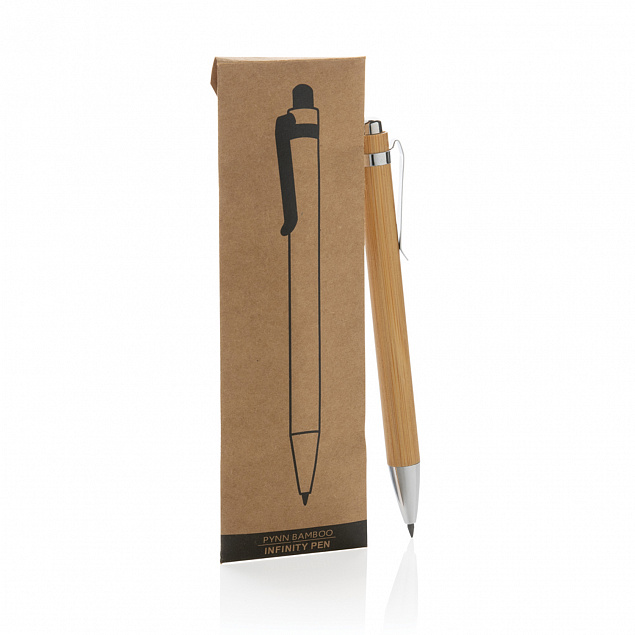 Бесконечный карандаш из бамбука Pynn с логотипом в Санкт-Петербурге заказать по выгодной цене в кибермаркете AvroraStore