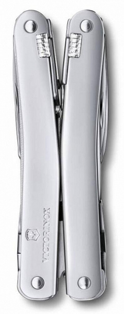 Мультитул SwissTool Spirit X в кожаном чехле с логотипом в Санкт-Петербурге заказать по выгодной цене в кибермаркете AvroraStore