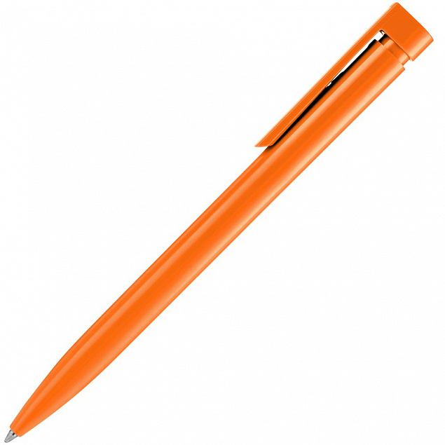 Ручка шариковая Liberty Polished, оранжевая с логотипом в Санкт-Петербурге заказать по выгодной цене в кибермаркете AvroraStore