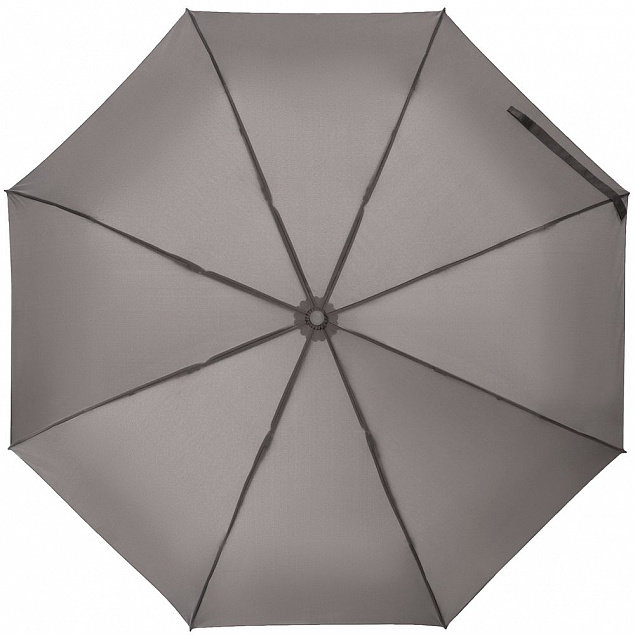 Зонт складной Hard Work с проявляющимся рисунком, серый с логотипом в Санкт-Петербурге заказать по выгодной цене в кибермаркете AvroraStore