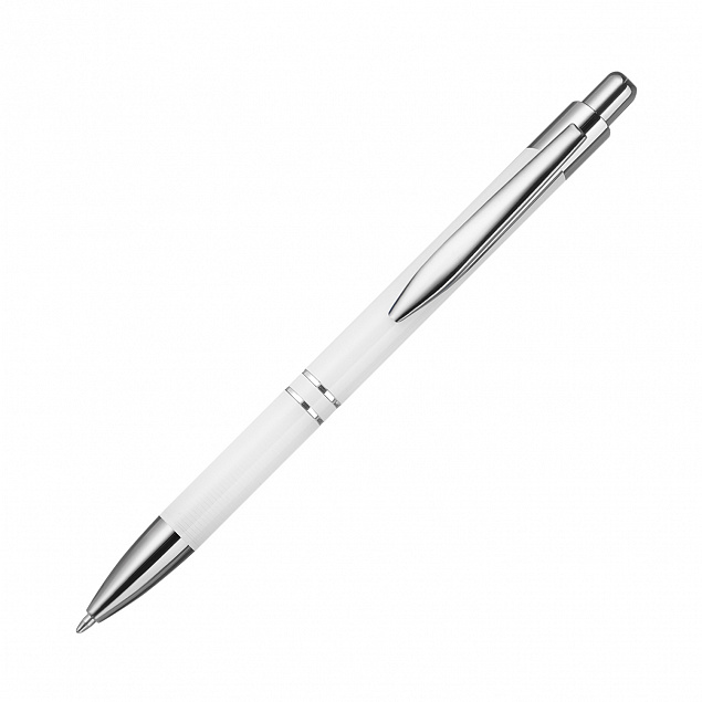 Шариковая ручка Portobello PROMO, белая с логотипом в Санкт-Петербурге заказать по выгодной цене в кибермаркете AvroraStore