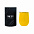 Набор Cofer Tube CO12 black, желтый с логотипом в Санкт-Петербурге заказать по выгодной цене в кибермаркете AvroraStore