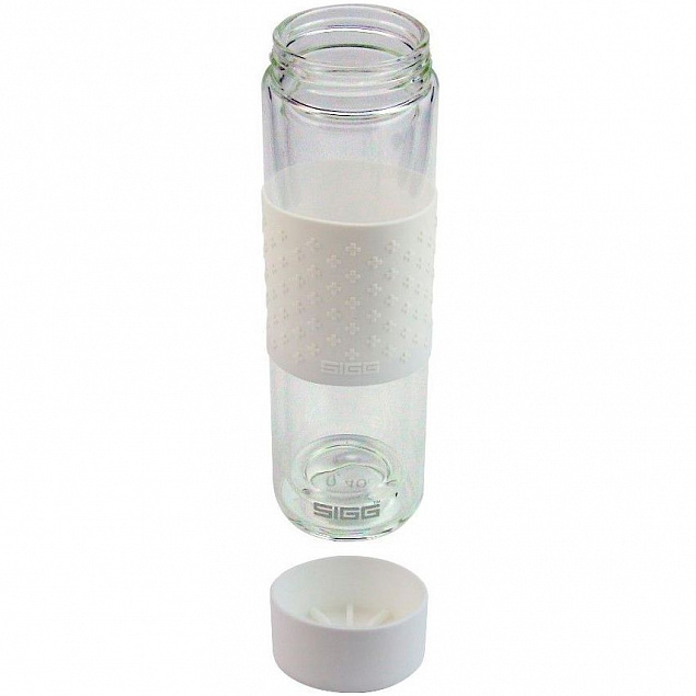 Бутылка для воды Glass WMB, белая с логотипом в Санкт-Петербурге заказать по выгодной цене в кибермаркете AvroraStore