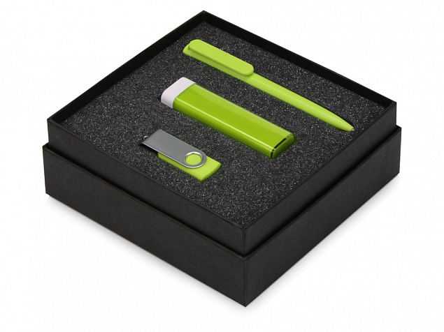 Подарочный набор On-the-go с флешкой, ручкой и зарядным устройством с логотипом в Санкт-Петербурге заказать по выгодной цене в кибермаркете AvroraStore
