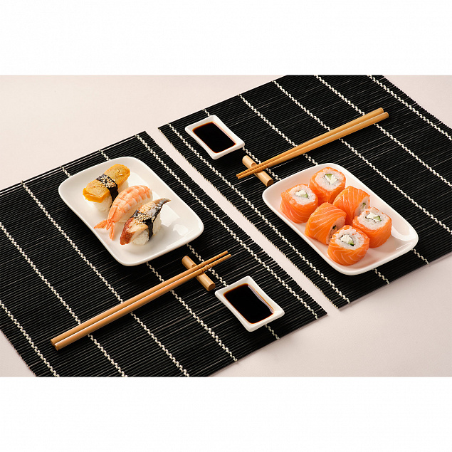 Набор для сервировки суши Tokyo, черный с логотипом в Санкт-Петербурге заказать по выгодной цене в кибермаркете AvroraStore