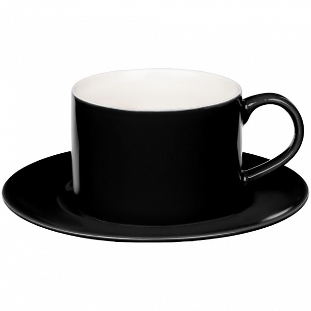 Набор для кофе Clio, черный с логотипом в Санкт-Петербурге заказать по выгодной цене в кибермаркете AvroraStore