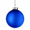Елочный шар Finery Matt, 10 см, матовый синий с логотипом в Санкт-Петербурге заказать по выгодной цене в кибермаркете AvroraStore