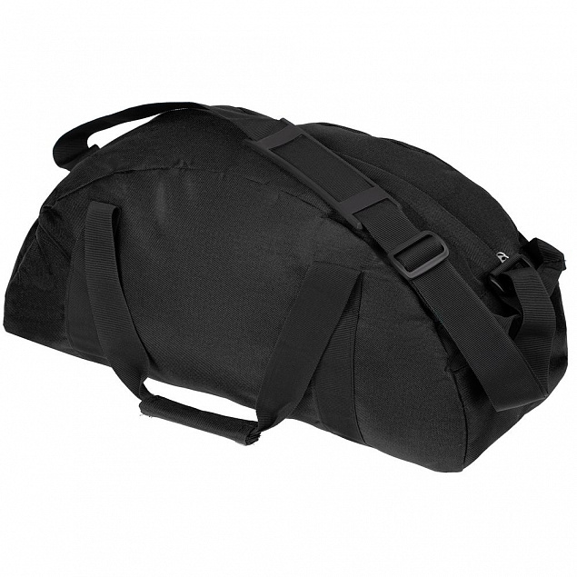 Спортивная сумка Portager, черная с логотипом в Санкт-Петербурге заказать по выгодной цене в кибермаркете AvroraStore