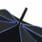 Зонт-трость Seam, синий с логотипом в Санкт-Петербурге заказать по выгодной цене в кибермаркете AvroraStore
