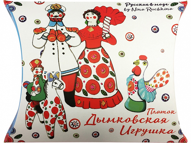Платок Дымковская игрушка с логотипом в Санкт-Петербурге заказать по выгодной цене в кибермаркете AvroraStore