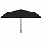 Зонт складной Nature Mini, черный с логотипом в Санкт-Петербурге заказать по выгодной цене в кибермаркете AvroraStore