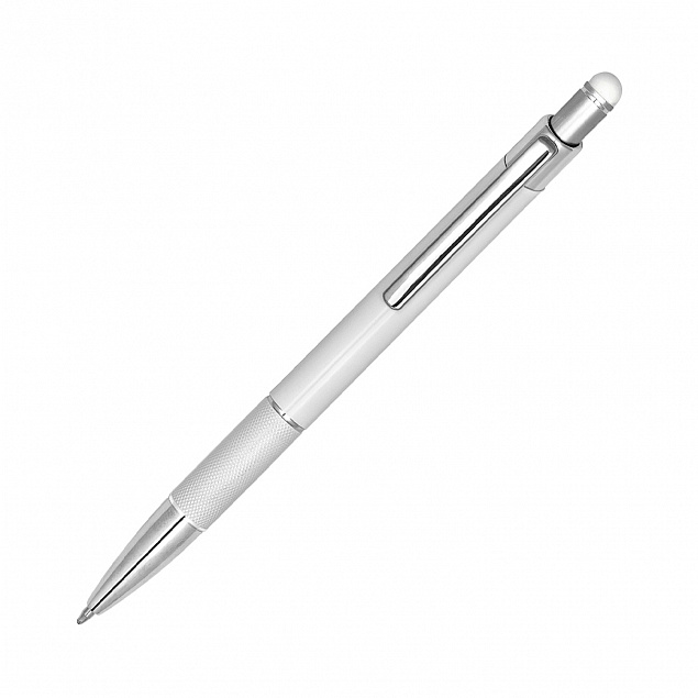 Шариковая ручка Levi, белый с логотипом в Санкт-Петербурге заказать по выгодной цене в кибермаркете AvroraStore