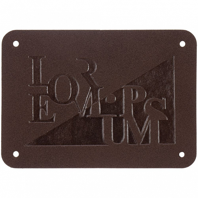 Лейбл Etha Nubuсk, XL, темно-коричневый с логотипом в Санкт-Петербурге заказать по выгодной цене в кибермаркете AvroraStore