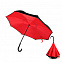 Зонт-трость механический  Chaplin, черно-красный-S с логотипом в Санкт-Петербурге заказать по выгодной цене в кибермаркете AvroraStore