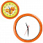 Часы настенные "ПРОМО" разборные ; оранжевый,  D28,5 см; пластик с логотипом в Санкт-Петербурге заказать по выгодной цене в кибермаркете AvroraStore