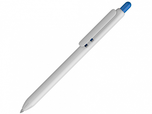 Ручка пластиковая шариковая Lio White с логотипом в Санкт-Петербурге заказать по выгодной цене в кибермаркете AvroraStore