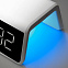 Настольные часы с беспроводной зарядкой 15W, Flame, белый цвет с логотипом в Санкт-Петербурге заказать по выгодной цене в кибермаркете AvroraStore