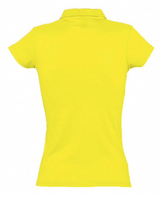 Рубашка поло женская Prescott Women 170, желтая (лимонная) с логотипом в Санкт-Петербурге заказать по выгодной цене в кибермаркете AvroraStore