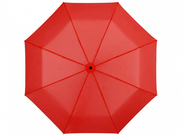 Зонт Ida трехсекционный 21,5, красный с логотипом в Санкт-Петербурге заказать по выгодной цене в кибермаркете AvroraStore