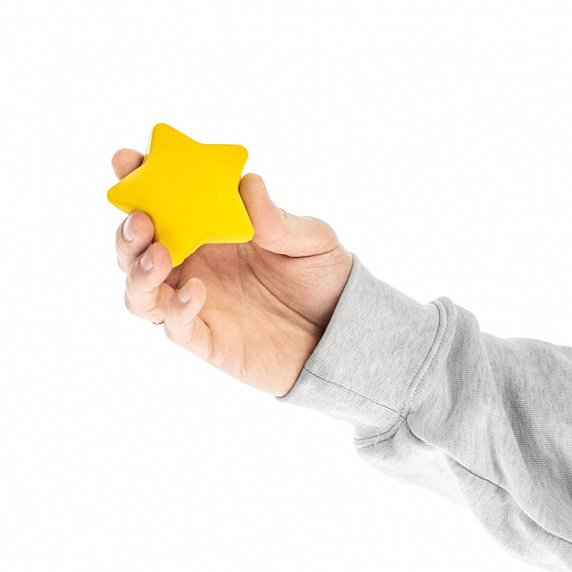 Антистресс «Звезда», желтый с логотипом в Санкт-Петербурге заказать по выгодной цене в кибермаркете AvroraStore
