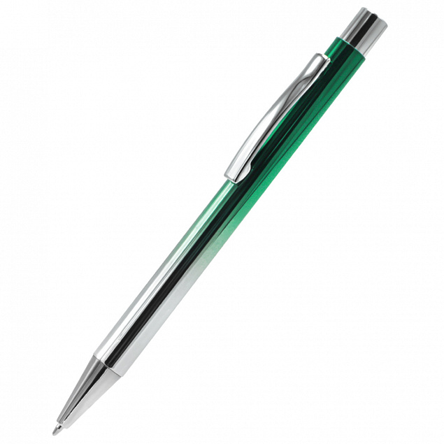 Ручка металлическая Синергия - Зеленый FF с логотипом в Санкт-Петербурге заказать по выгодной цене в кибермаркете AvroraStore