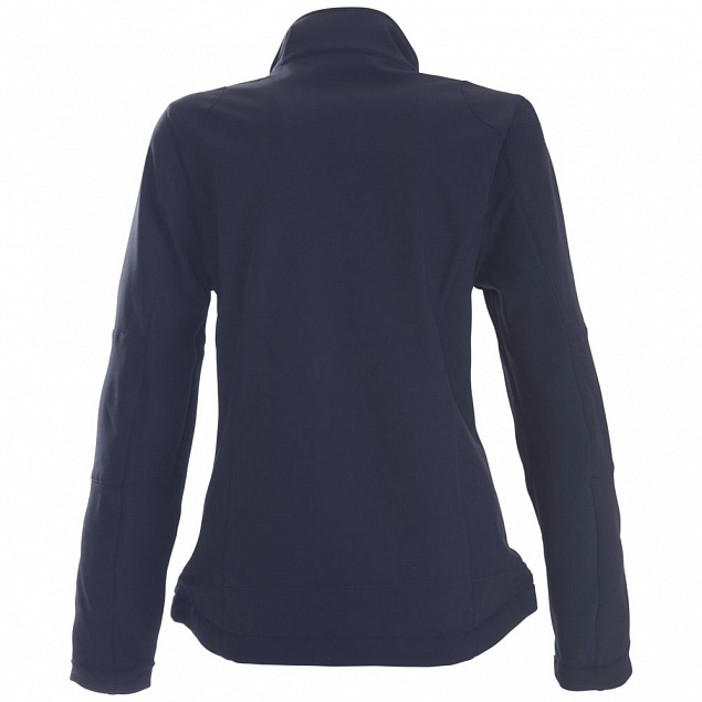 Куртка софтшелл женская TRIAL LADY, темно-синяя с логотипом в Санкт-Петербурге заказать по выгодной цене в кибермаркете AvroraStore