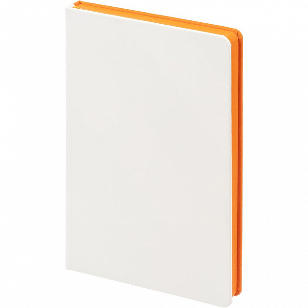Ежедневник Duplex, недатированный, белый с оранжевым с логотипом в Санкт-Петербурге заказать по выгодной цене в кибермаркете AvroraStore