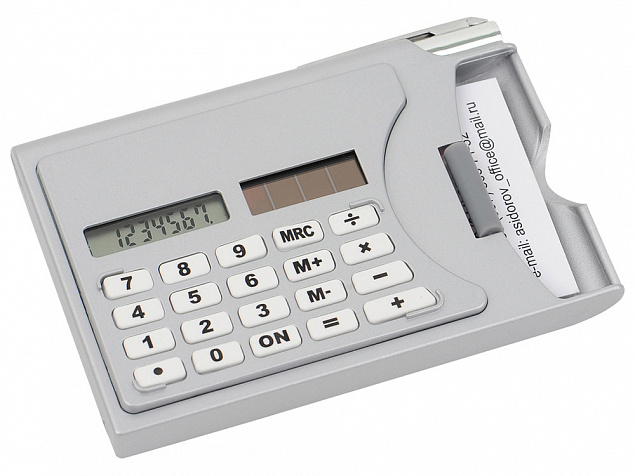 Визитница «Бухгалтер» с калькулятором и ручкой с логотипом в Санкт-Петербурге заказать по выгодной цене в кибермаркете AvroraStore