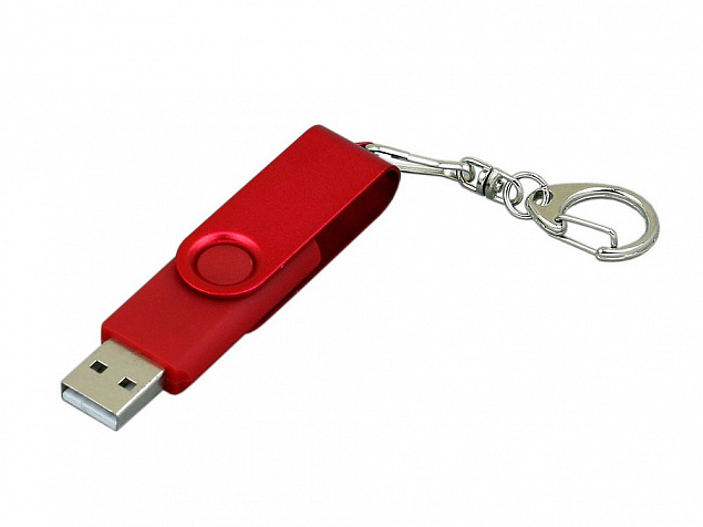 USB 2.0- флешка промо на 8 Гб с поворотным механизмом и однотонным металлическим клипом с логотипом в Санкт-Петербурге заказать по выгодной цене в кибермаркете AvroraStore