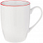 Кружка Simmy, белая с красным с логотипом в Санкт-Петербурге заказать по выгодной цене в кибермаркете AvroraStore