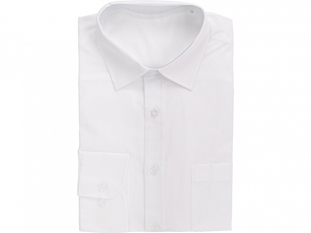 Рубашка Houston мужская с длинным рукавом, белый с логотипом в Санкт-Петербурге заказать по выгодной цене в кибермаркете AvroraStore