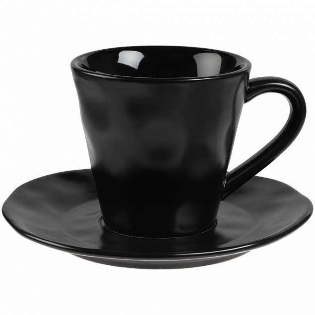 Кофейная пара Dark Fluid, черная с логотипом в Санкт-Петербурге заказать по выгодной цене в кибермаркете AvroraStore