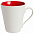 Кружка newBell матовая, белая с красным с логотипом в Санкт-Петербурге заказать по выгодной цене в кибермаркете AvroraStore