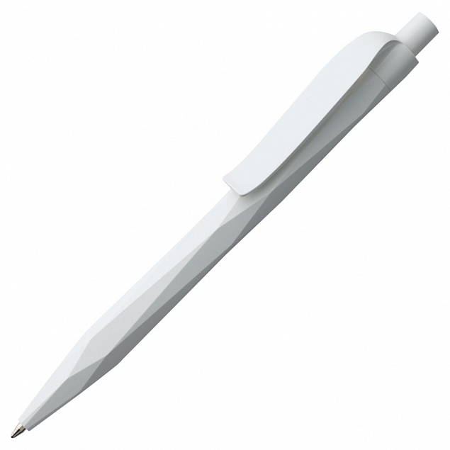 Ручка шариковая Prodir QS20 PMP-P, белая с логотипом в Санкт-Петербурге заказать по выгодной цене в кибермаркете AvroraStore