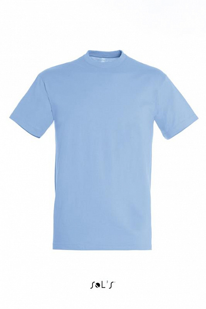 Фуфайка (футболка) REGENT мужская,Голубой L с логотипом в Санкт-Петербурге заказать по выгодной цене в кибермаркете AvroraStore
