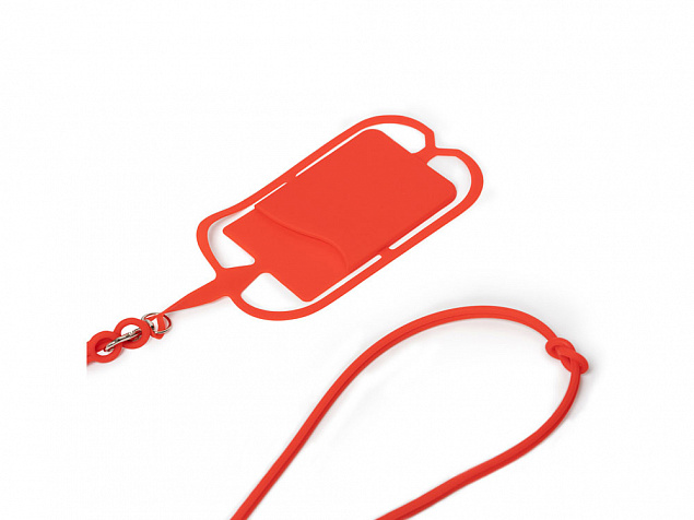 Силиконовый шнурок DALVIK с держателем мобильного телефона и карт с логотипом в Санкт-Петербурге заказать по выгодной цене в кибермаркете AvroraStore