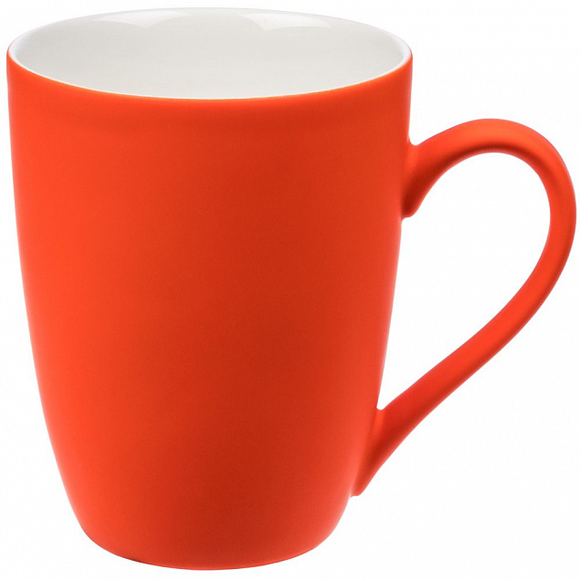 Кружка Good Morning с покрытием софт-тач, оранжевая с логотипом в Санкт-Петербурге заказать по выгодной цене в кибермаркете AvroraStore