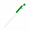 MIR, ручка шариковая, зеленый/белый, пластик с логотипом в Санкт-Петербурге заказать по выгодной цене в кибермаркете AvroraStore